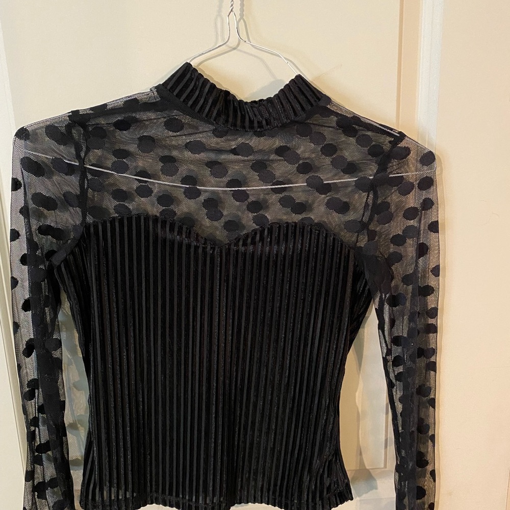Sheer Black Top
